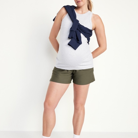 Maternity Roll Over Waist PowerSoft Shorts - Picture 5 of 5